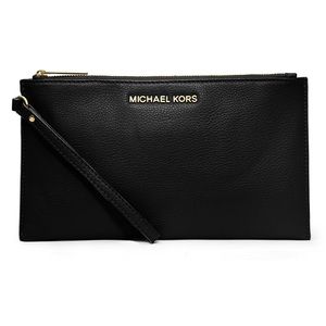 Brand New Michael Kors Bedford Large Zip Clutch